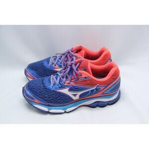 Mizuno Wave Inspire 13 Running Shoes Women's size 6.5 Blue Pink 410877 4V13